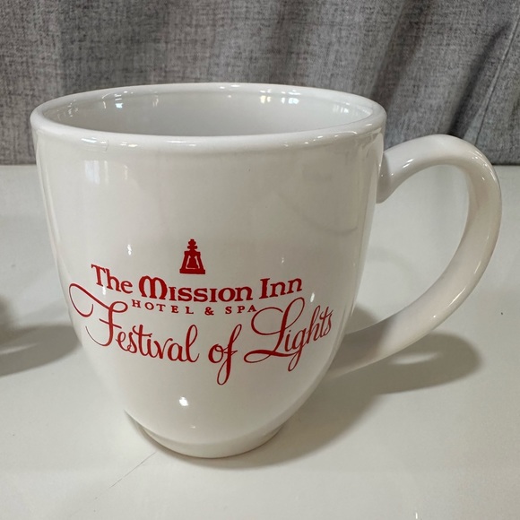 2 white coffee mugs. 12 oz. - Picture 2 of 6